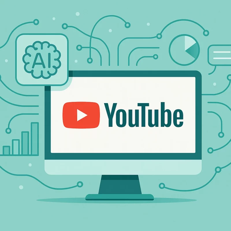 AI analyzing viewer behavior on YouTube