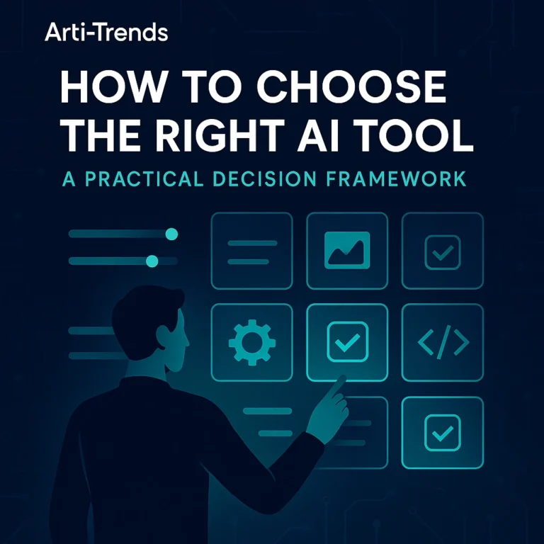 How to choose the right AI tool using a practical decision framework