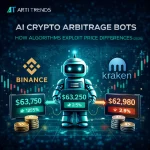 AI crypto arbitrage bots in 2026 exploiting price differences across exchanges using automated trading algorithms