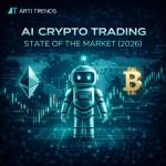 AI crypto trading market overview in 2026 showing automated trading systems, bitcoin, ethereum and market structure trends