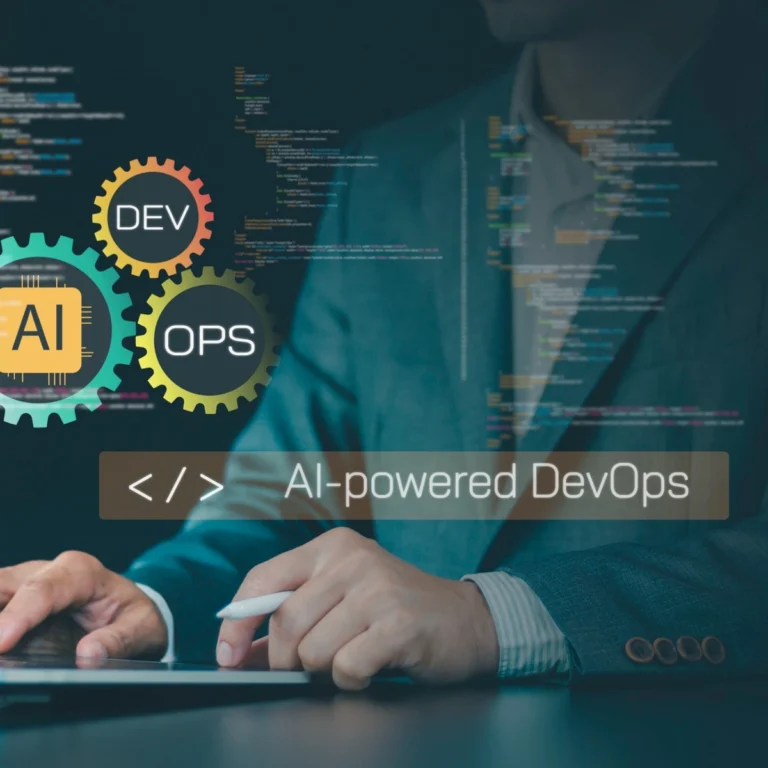 AI-powered DevOps workflow illustrating how artificial intelligence augments software engineers in modern development environments