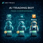 AI trading bot fees comparison in 2026 showing pricing differences between automated crypto trading platforms