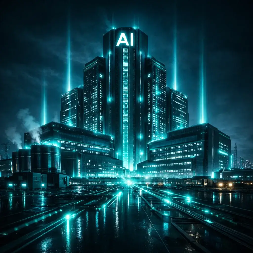 Futuristic AI data center representing hyperscale AI infrastructure investments and the 650 billion dollar AI race in 2026