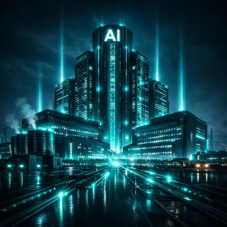 Futuristic AI data center representing hyperscale AI infrastructure investments and the 650 billion dollar AI race in 2026