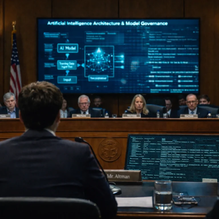 OpenAI executive testifying before U.S. lawmakers during an AI oversight hearing about model extraction and AI competition with China