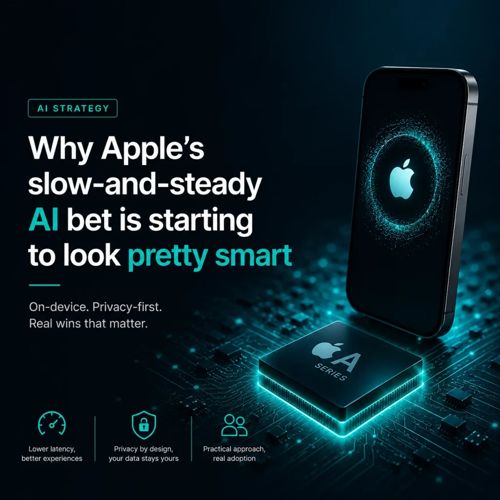 Apple AI strategy with on-device artificial intelligence and privacy-first approach