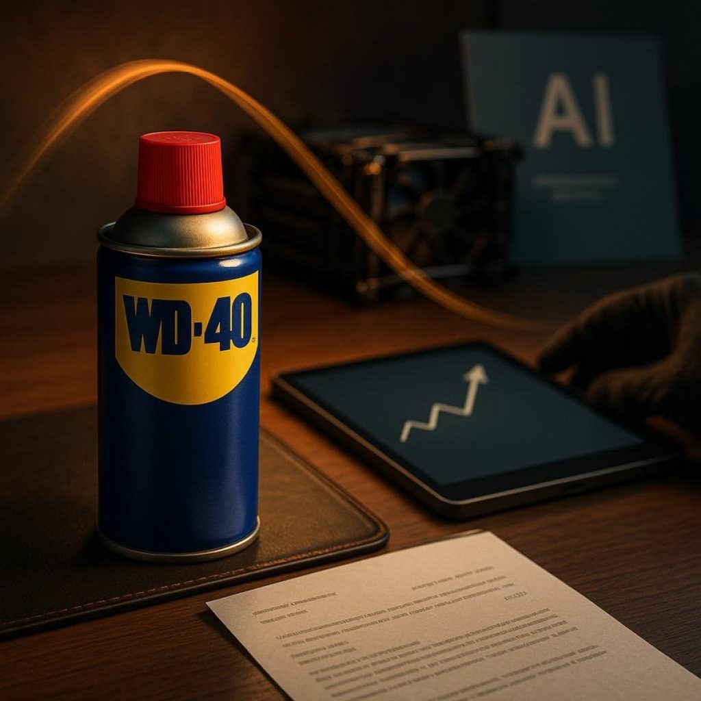 WD-40 Company logo on stock chart